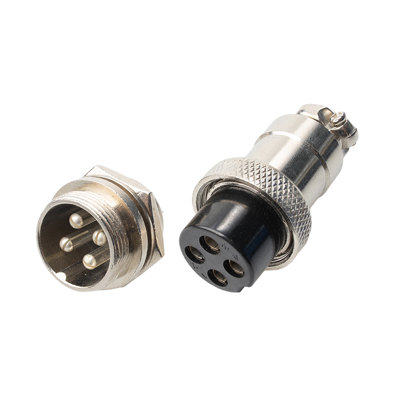 2-10PIN GX16 Circular industrial connector with lock catch IP55
